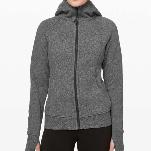 Lululemon Scuba Hoodie Light Cotton Fleece gray size 2 - Picture 2 of 7